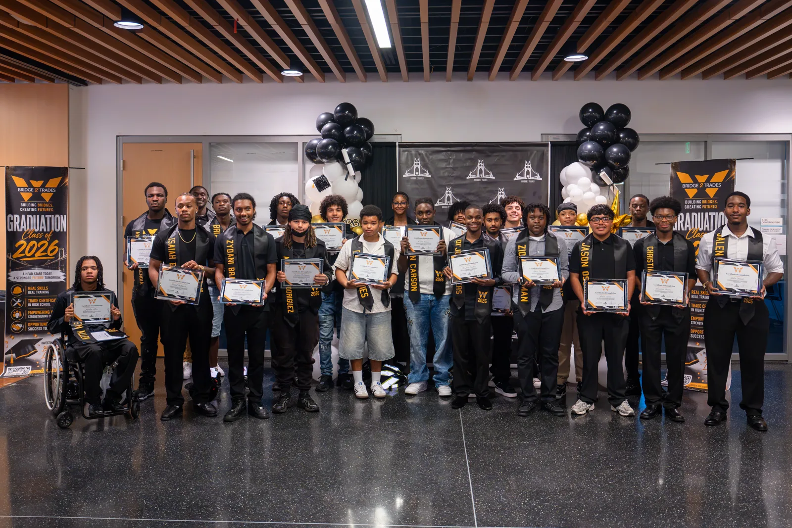 Bridge 2 Trades graduates together