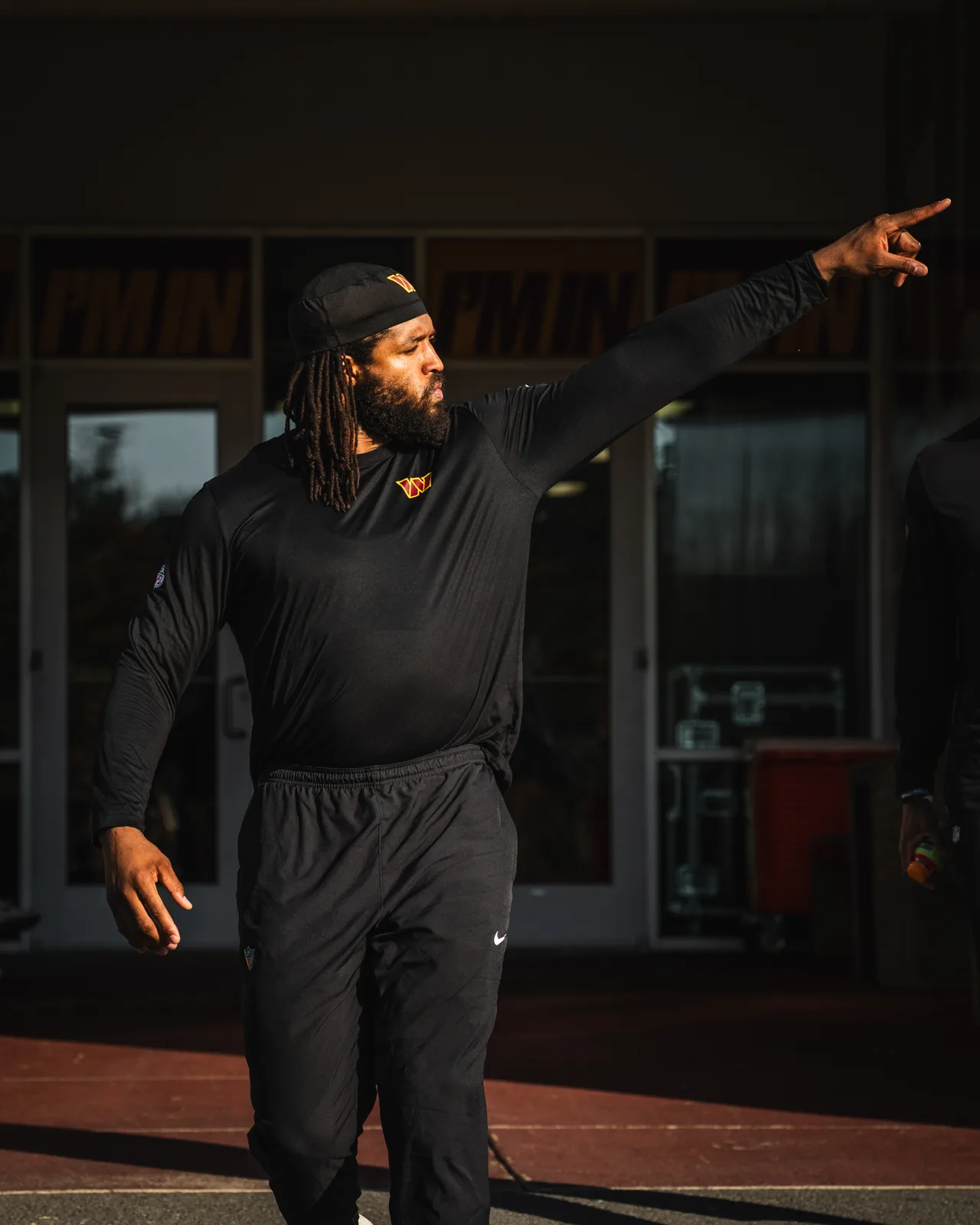 Deatrich Wise Jr. on the field with the Washington Commanders