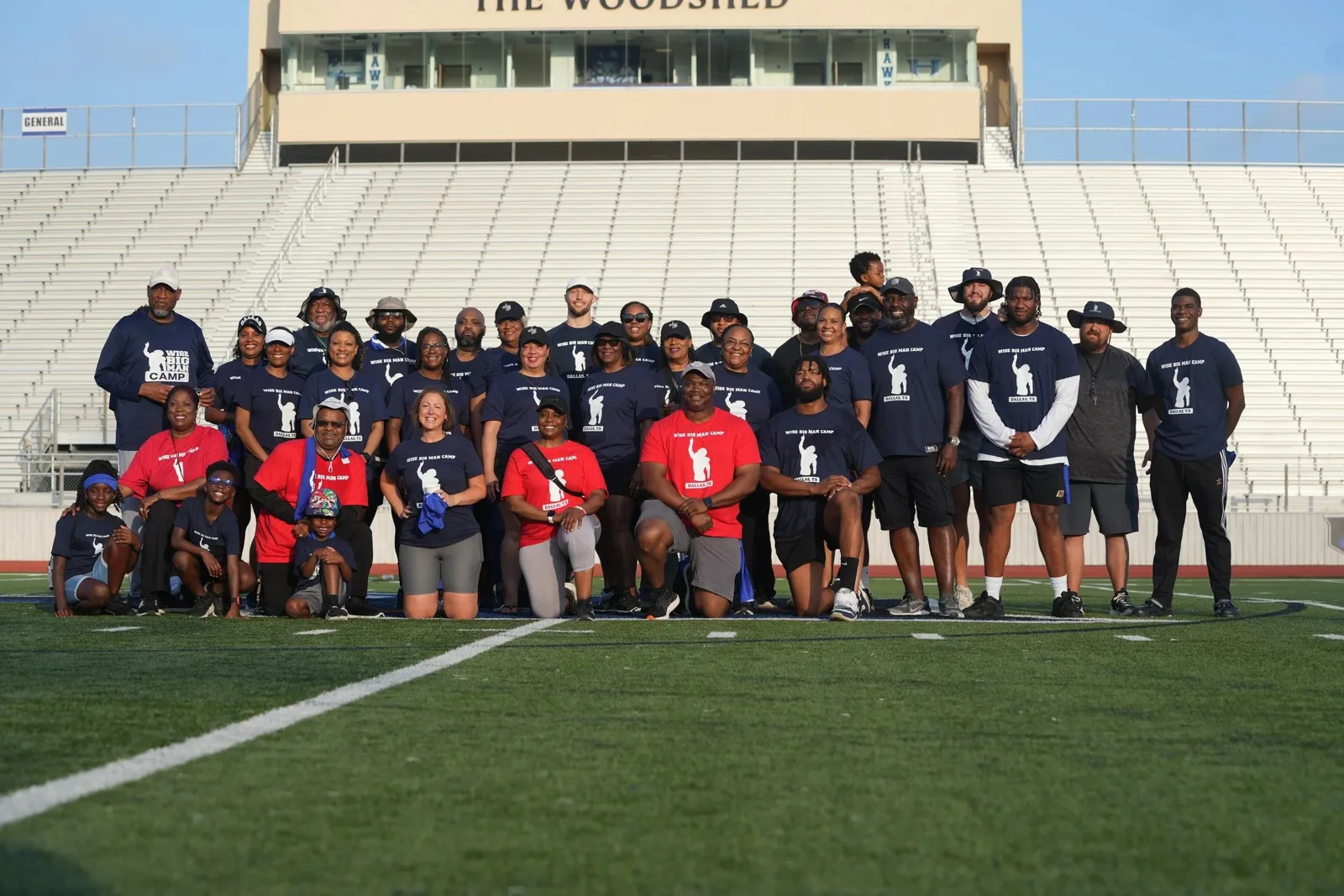 Athletes working out at the Unsigned Seniors Camp